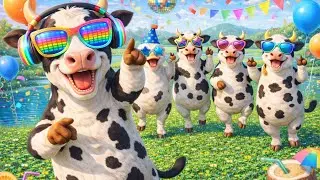 FUNNY COW DANCE 🐄| COW SONG  _ COW VIDEOS | DANCING COW | ANIMAL SOUND