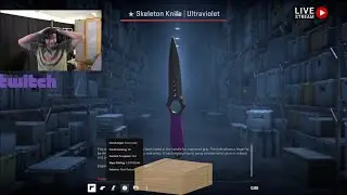 Sunny Pulls GOLD! Skeleton Knife Ultraviolet in CS2 Crate Opening 🎁 ​Twitch: Sunny8d 