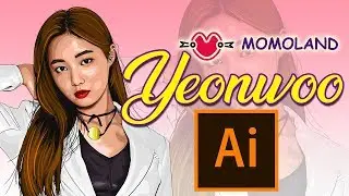 Yeonwoo (연우) MOMOLAND(모모랜드) Vector Fan Artwork | Adobe Illustrator
