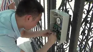 Exit wand (auto-open sensors) installation