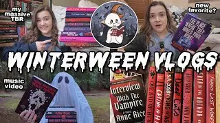 reading a new favorite horror book, vampire music video 🦇👻🩸🥀🪦 [WINTERWEEN Days 1 + 2 VLOG]
