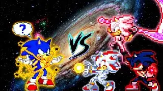SONIC CHAOS V4 OP (AF) VS SHADOW V4 OP (AF), SONIC EXE V4 OP (AF) и SONIC BLACK V4 OP (AF) в Мугене