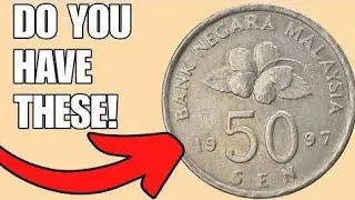 Top 2  ultra rare 50 Sen Coin Malaysia 1997 | Bank Negara Malaysia | History & Value