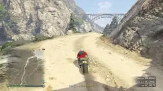 GTA V I PS4 I Raton Canyon Time Trial I 3rd person