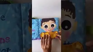 Nose And ears cloth book with crinkle pages | washable cloth book | tear proof cloth book