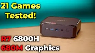 21 Games Tested! R7 6800H FIREBAT A6 Mini PC Tested | Gaming Performance