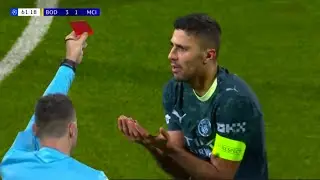 Rodri RED CARD 🟥| Bod&oslash;/Glimt vs Man City 3-1 | HIGHLIGHTS | UEFA Champions League 2026