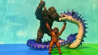 Hiya Kong vs drown viper stop motion