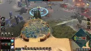 DAWN OF WAR 3 GAMEPLAY - ULTRAMARINES IMPERIAL KNIGHT VS ELDAR & ORC: EPIC SHOWDOWN!  #dawnofwar3