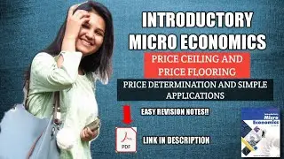 Price ceiling and Price floor| Introductory microeconomics class 11