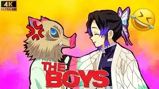 Demon Slayer Funny Moments Hindi 😂😈  | Inosuke or shinobu funny moments
