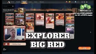 Going for Mythic Rank in Explorer with my Big Red Deck on Magic Arena