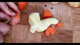 Super Salată Creativă de Legume Idei de decor pentru garniturile alimentare!
