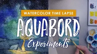 Watercolor Painting Process & Aquabord Experiments with Naomi VanDoren