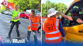 'You're middle class scum!'Just Stop Oil protestors drive commuters to boiling point