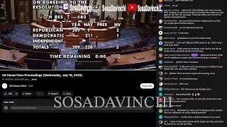 LIVE U.S HOUSE VOTES ON CRYPTO BILL H.S580 GENIUS ACT STABLECOINBILL