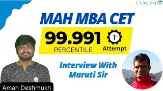 99.991%le in MAH MBA CET 2022 | Interview with MAH-CET Topper - Aman Deshmukh