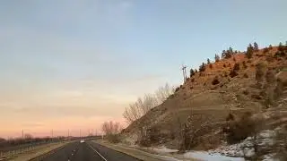 Поезд в Форсайт штат Монтана США Train in Forsyth MT I-94 Montana
