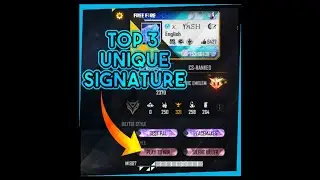 How to add gun signature's in freefire Bio ||freefire unique signature ||#freefireindia
