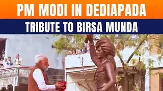 LIVE: PM Modi Garlands Statue Of Bhagwan Birsa Munda In Dediapada, Gujarat | News9