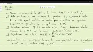 Método de Separación de Variables: Algoritmo y Ecuación del Calor con condicionies de Dirichlet