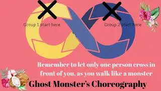 Warrior Face Pt  3 Ghost Monsters Choreography - Moana Jr.
