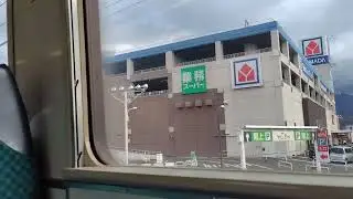 篠ノ井線｜南松本駅&rarr;松本駅（国鉄211系電車。クハ210-2）普通列車の車内と車窓、走行音、案内アナウンス。日本の鉄道。R6/12（長野県旅行）JR Shinonoi Line JAPAN TRAIN