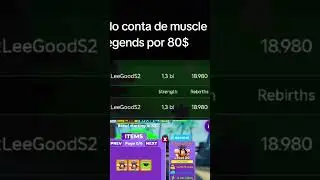 conta de muscle legends Full upgrades, 18980 rebirth e 2 pet OP inclusos⚡#roblox#games#muscle