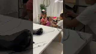 Dad catches daughter poking little sister with this #shorts
