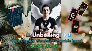 🔥🪨 YourCrystal ékszer és Zombie tarot kibontás/Unboxing 💨💧(2025.12.30.) #tarot #unboxing 