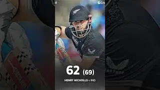 Conway And Nicholls Half Century Against India #foryou #viralshort #trendingshor #indiavsnewzealand