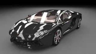 Модель Lamborghini Aventador. Corona Renderer 1.3