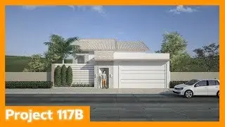 House plan with building plot  - 117B