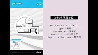 403 Church St - Stanley Condos - 2 bed/2 bath/868 sqf - 1102-3102 - Toronto Condo Tour 2020