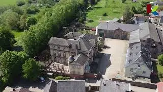 Drohnenflug &uuml;ber die Villa Puricelli-Plettenberg in Bretzenheim (2022)