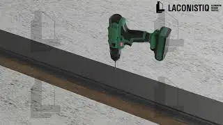Laconistiq.  Монтаж скрытого плинтуса.  Вариант 1.
