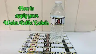 How to apply Your Water Bottle Labels with EPC Photo Glossy Sticker Paper - Graduation 2021