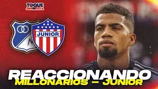 Reaccionando Millonarios vs Junior de Barranquilla (FECHA 2) Debate y rueda de prensa