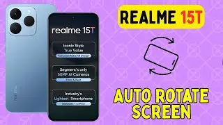 Автоматический поворот экрана на Realme 15T || Как использовать автоматический поворот || Настрой...
