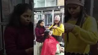 Hair straightening live Glam With Drisha (professional salon), purnia is live!