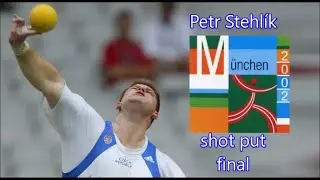 Petr Stehl&iacute;k (Czech Republic) shot put final 2002 European Athletics Championships Munich.