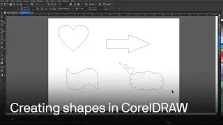 How to use and edit common shapes and text in CorelDRAW | Step-by-step tutorial