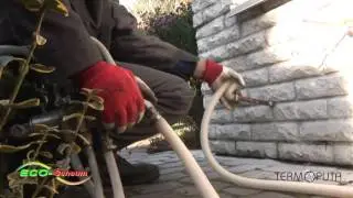 Sienų oro tarpų &scaron;iltinimas termoputomis ECO-Schaum