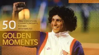 Fatima Whitbread sets a world record in the qualifiers | 50 Golden Moments