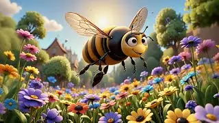 Eight Little Bees Dance on Flowers | Bee Song for Kids | Nursery Rhymes and Baby Songs