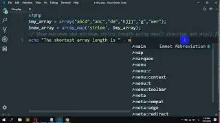 How to get the shortest & longest string length from an array in PHP