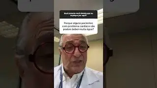Entenda quem deve tomar menos &aacute;gua  #medicina #psicologia #saudevital #cardiologia #shorts