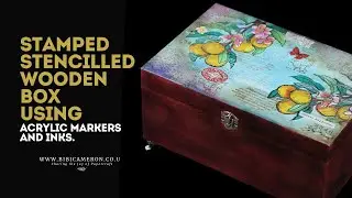 Stamping and Stencilling on Wood using Cardmaking Supplies