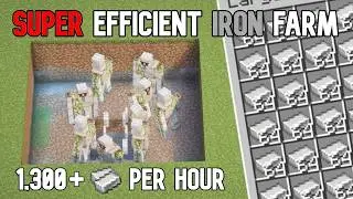 Super Efficient Iron Farm In Minecraft 26.1+ (Tutorial)
