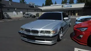 BMW E38 Progress | Rear Wheel Well Cutting + Wiring Harness Disconnect